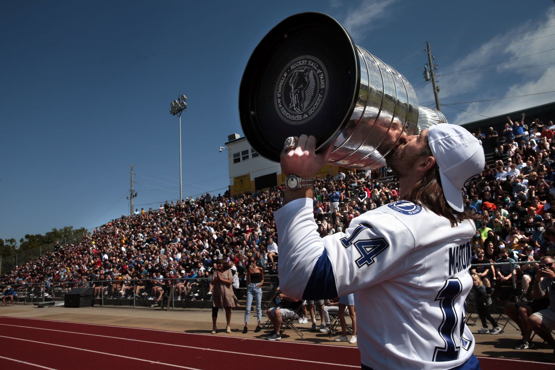Pat Maroon brings home the Stanley Cup